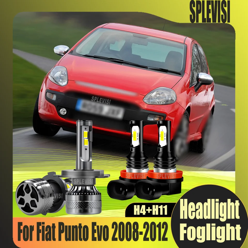 

LED Headlight Fog Light Plug and play Shockproof Ensure driving safety at night For Fiat Punto Evo 2008 2009 2010 2011 2012