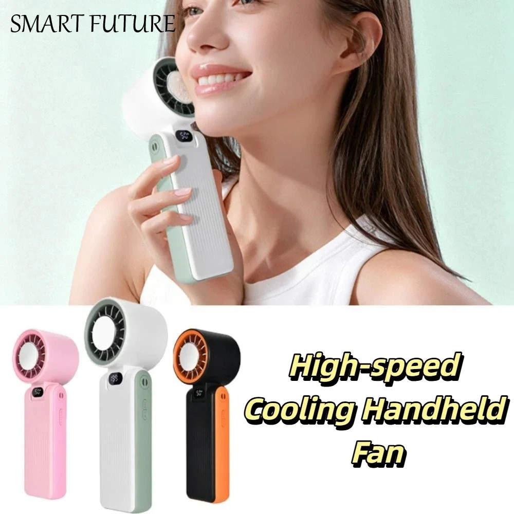 

LED Digital Display Portable Handheld Fan 3600mAh Battery Adjustable Wind Speed Strong Wind Fan 100 Wind Speeds