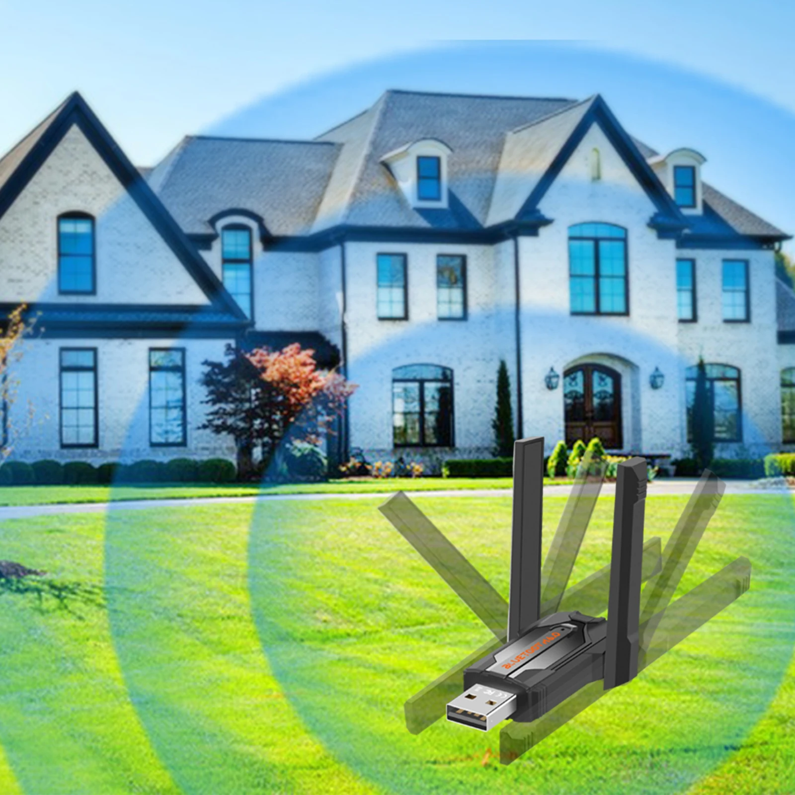 

BT 6.0 Dongle Receiver for PC Wireless Dongle Reconnect 7 Devices Simultaneously for Headphone/Keyboard/Mouse/Speakers/Printer