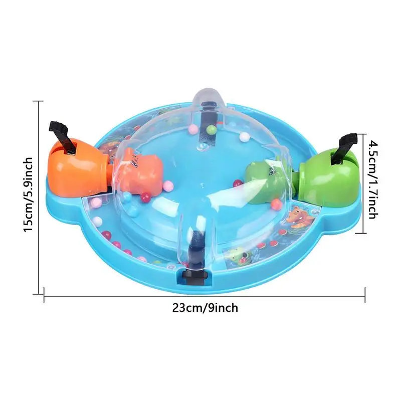 New Board Game Hungry Tortoise Chomping Hippo Swallowing Beads Match Mini Desktop Game Family Interactive Toy Kids Toys