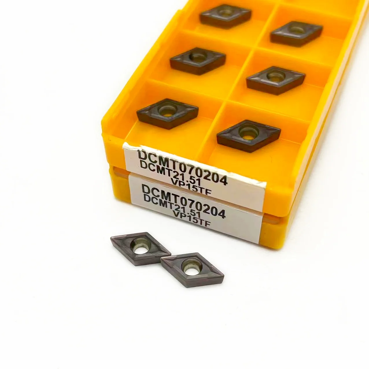 Inserto de carburo de alta calidad DCMT070204 UE6020, herramienta de torneado interno de Metal DCMT070204 VP15TF, torno de fresado, corte de placa