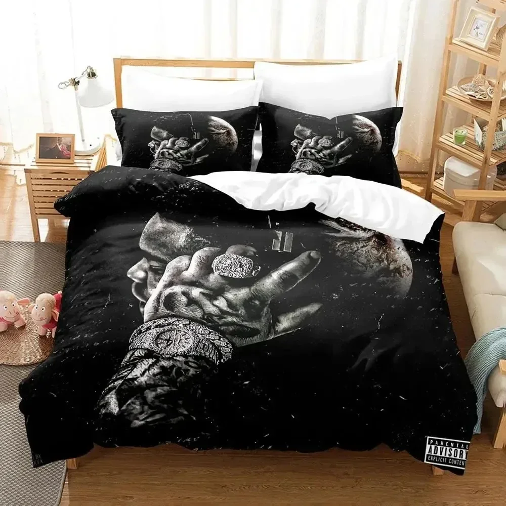 

3D Print Rapper Rod Wave Bedding Set Duvet Cover Bed Set Quilt Cover Pillowcase Comforter king Queen Size Boys Adult Bedding Set