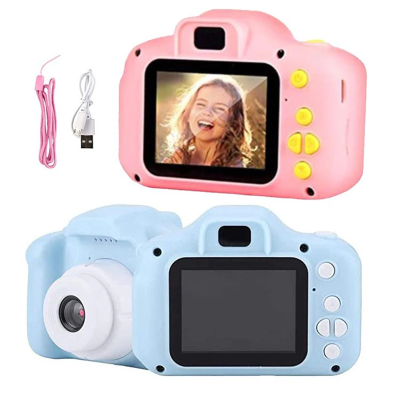 Children Camera Waterproof 1080P HD Camera Video Toys 2 Inch Color Display Kids Cartoon Cute Outdoor Camera SLR Camera Kid Toy