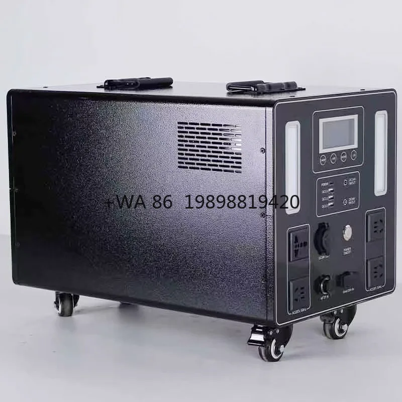 Factory Direct 220V Portable Large-Capacity Solar-Powered LiFePO4 Energy Storage Pure Sine Wave Outdoor Camping Self-Driving RV
