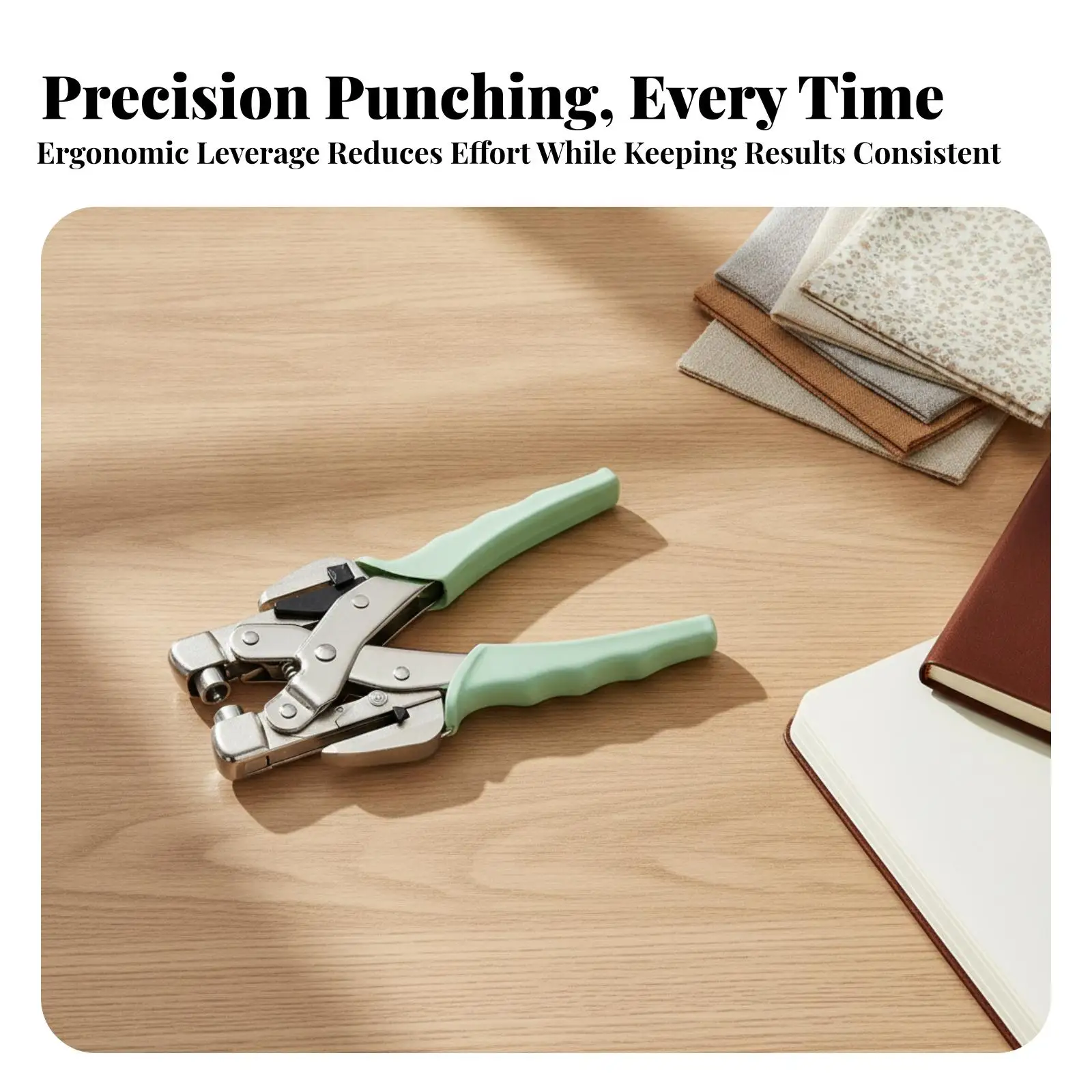 Eyelet Setting Comfortable Grip Grommet Setter Easy to Use for Journaling