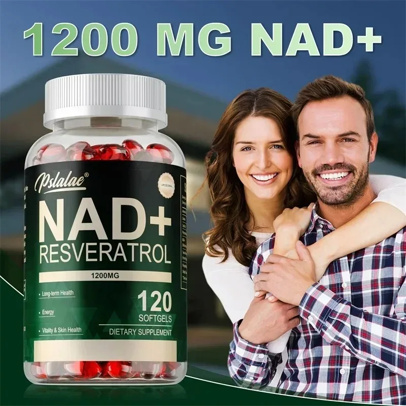 

NAD+ Resveratrol - Support Cellular Health, Antioxidant, Brightens Skin, Promotes Skin, Hair and Nails Health, Boosts Energy