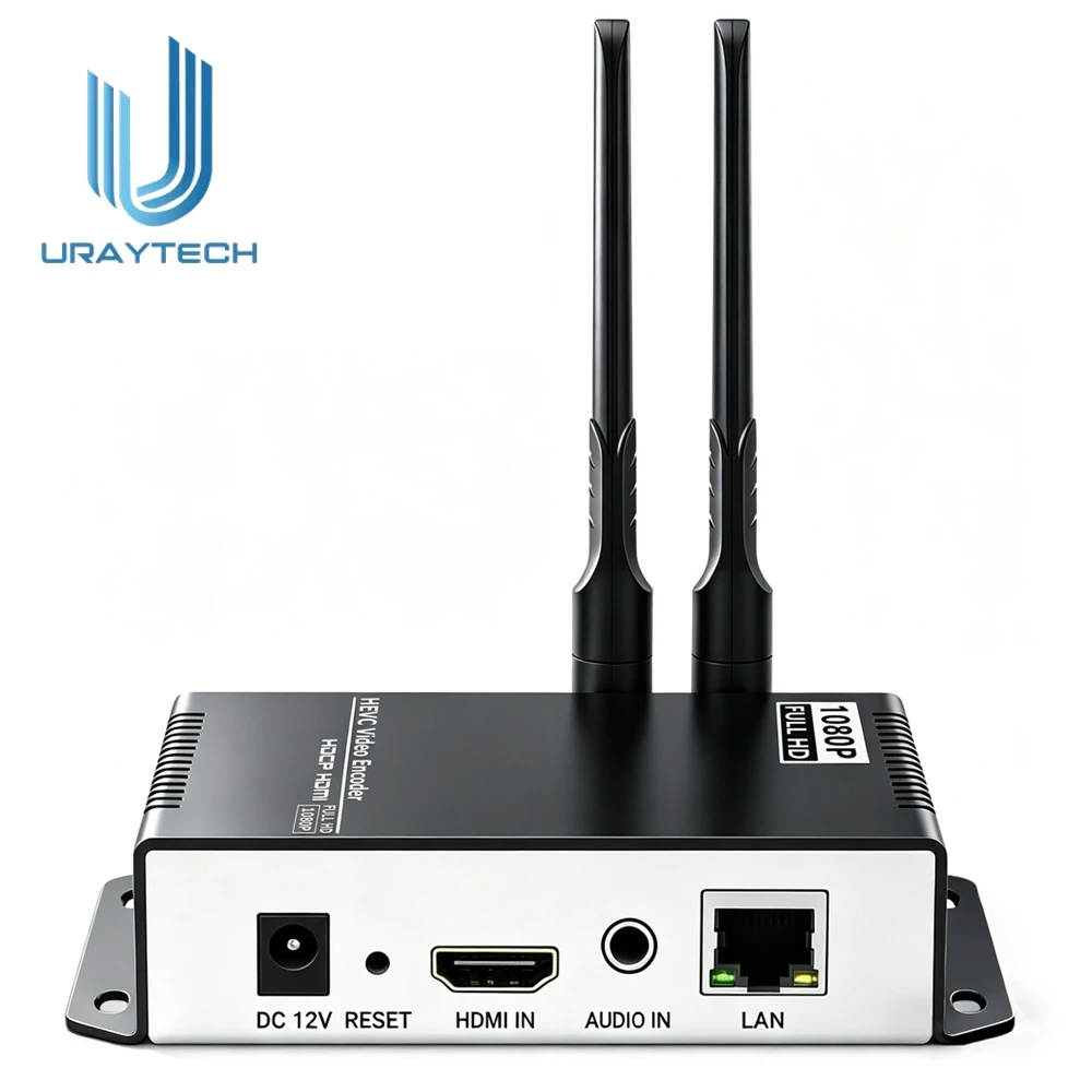 URay Tech HEVC H.264 MPEG4 HDMI to IP RTMP Encod Live Streaming WIFI Video Encoder
