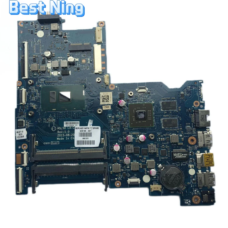 

For HP 15-AC 250 G4 Laptop Motherboard LA-C921P Mainboard with I5-6200U I7-6500U CPU R5 M330 2GB GPU DDR3L