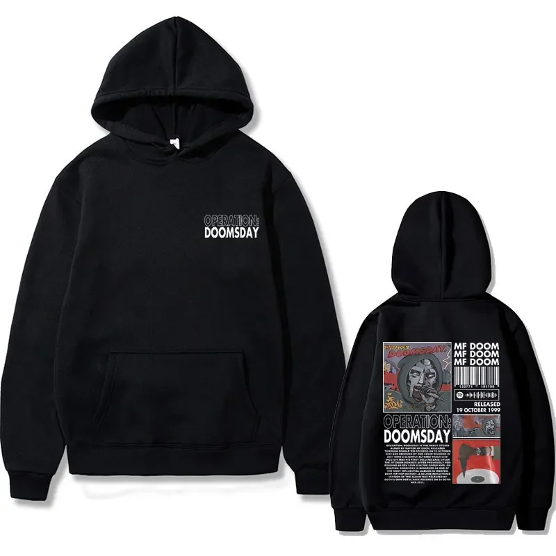 Rapper Mf Doom Graphic Hoodie Autumn Winter Men Women Casual Loose Hoodies Male Hip Hop Oversized Harajuku Hooded Sweatshirts