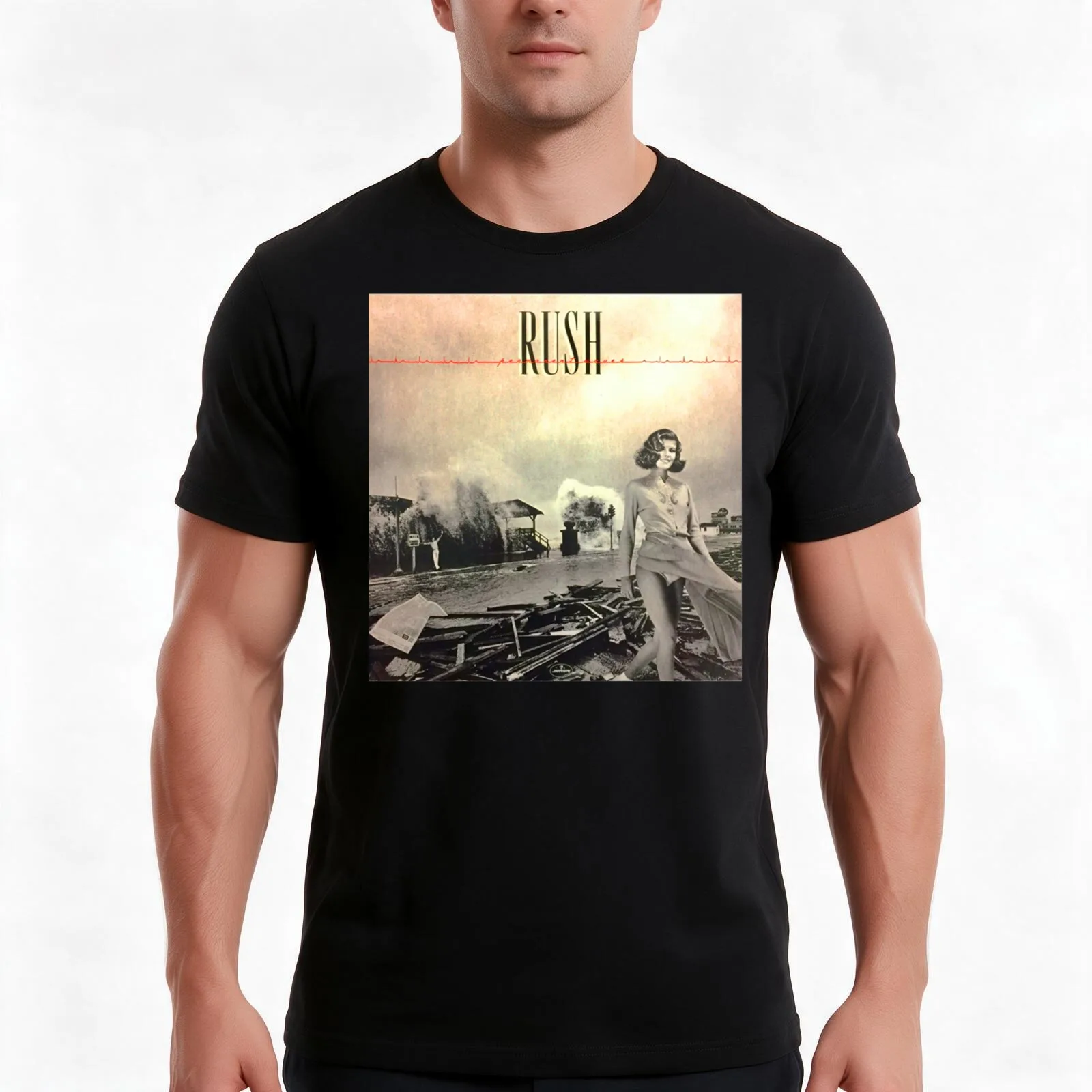 permanent wave rus album music 2021 kokmeneh T-Shirt Summer Casual Cotton Tee Oversized Streetwear Tops Vintage Graphic Print