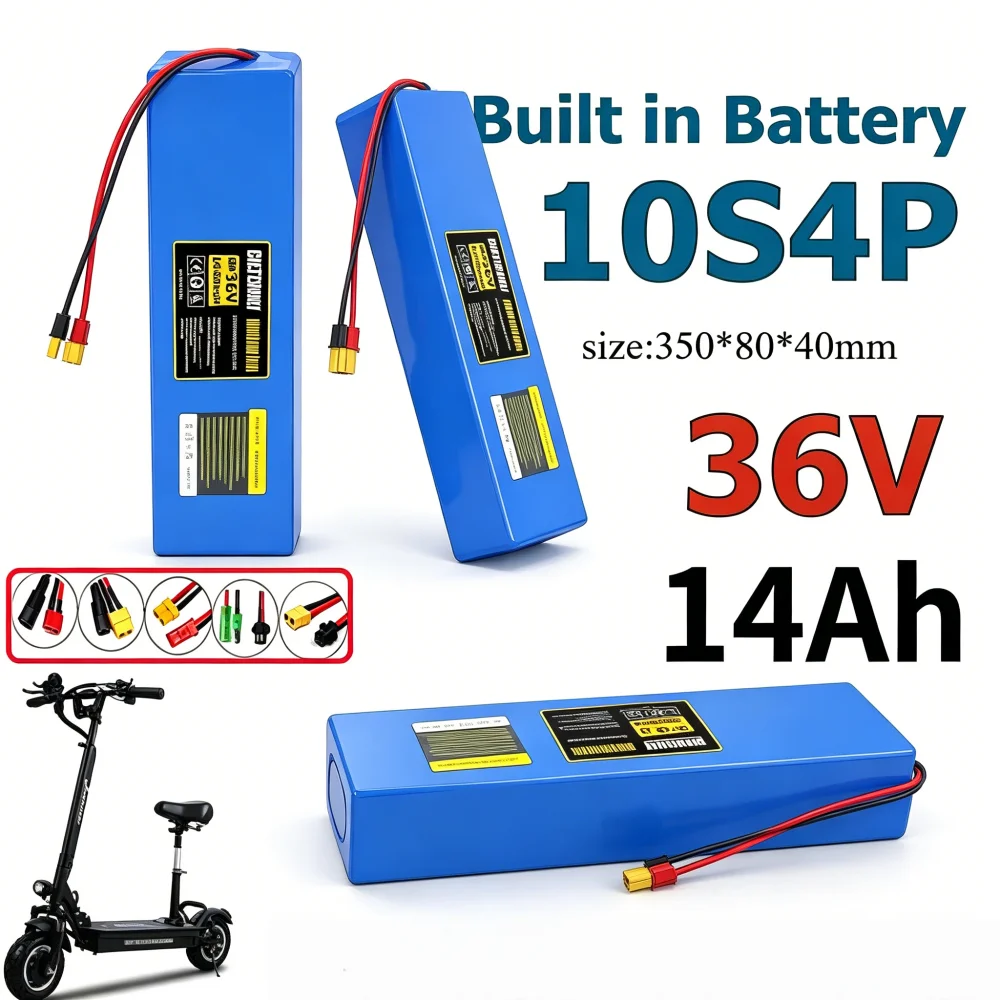 

36V 10S4P 14Ah 18650 Lithium-ion Battery – For 42V Electric Scooter Battery Pack, High-power with Built-in BMS Protection