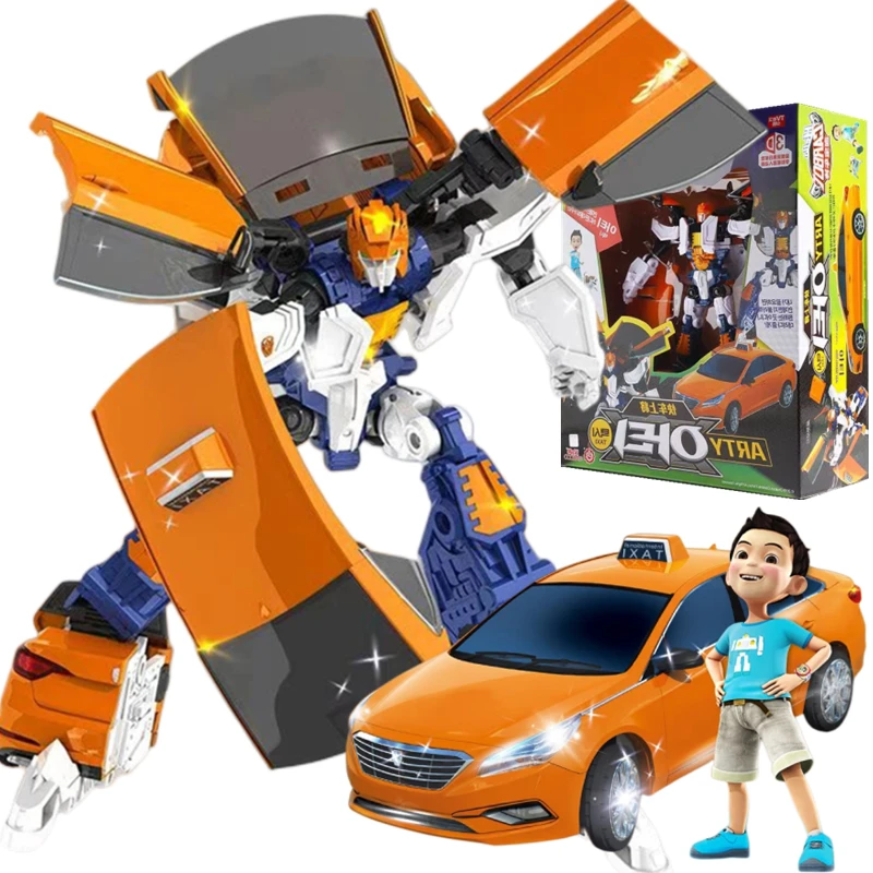 Classic CARBOT Korean Cartoon Anime Deformable Car Robot Transformation Action Figure Mecha Auto Robot Kids Toy Birthday Gift