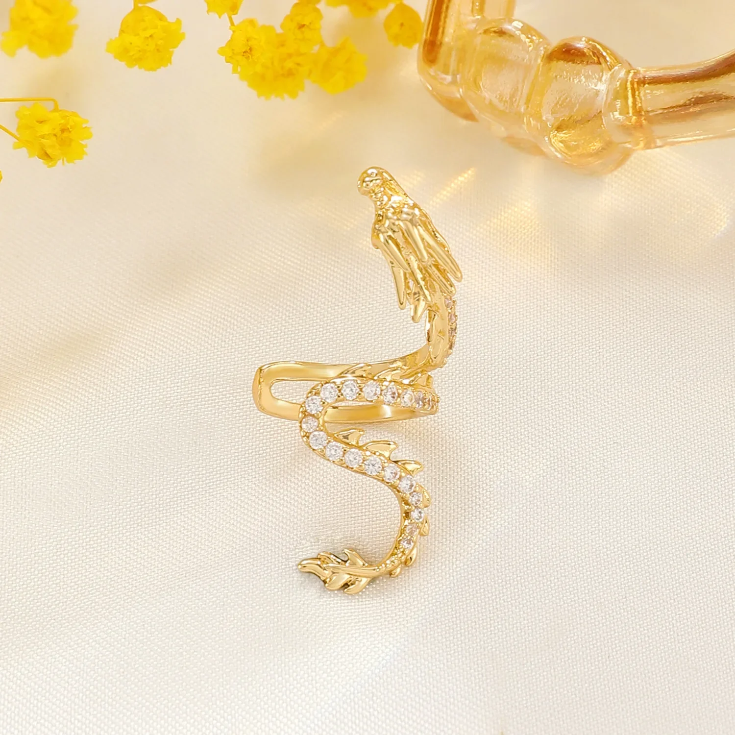 Chinese Zodiac Loong Earrings for Women Trendy Punk Vintage Dragon Animal Shaped Ear Studs Jewelry Party Gifts 2024 Cool Thing