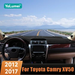 For Toyota Camry XV50 Hybrid 2012 2013 2014 2015 2016 2017 Car Dashboard Cover Avoid Light Sun Shade Anti-UV Carpet Non-Slip Mat
