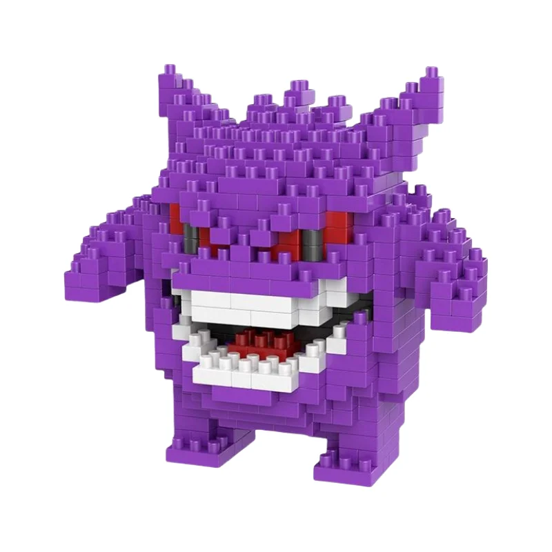 Pokemon Blocks Small Cartoon Mini Building Nanoblock Block Pikachu Charizard Eevee Mewtwo Anime Assemble Action Model Dolls Toys