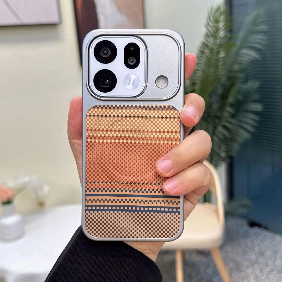 Etui OPPO Find X9 Pro X9S Pro Nowe Etui z Teksturą Kevlaru Magnetyczne Odporne na Upadki do Oppo Find X9 z Obsługą Bezprzewodowego Ładowania Funda — zdjęcie produktu 6