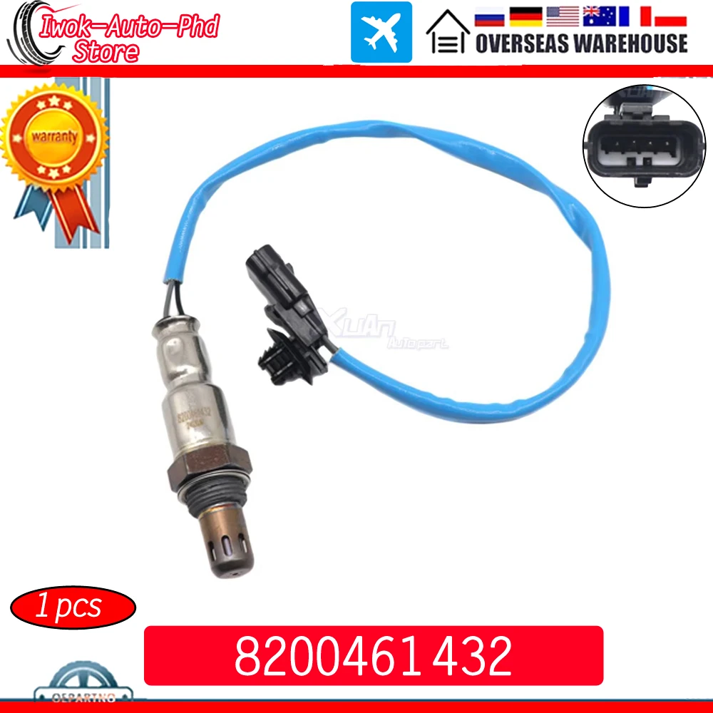 Sensor de oxígeno Lambda O2 con relación aire-combustible para automóvil 8200461432   Para Ranult Clio Kango Laguna Dacia Dokker Duster 7700274190 8201035691