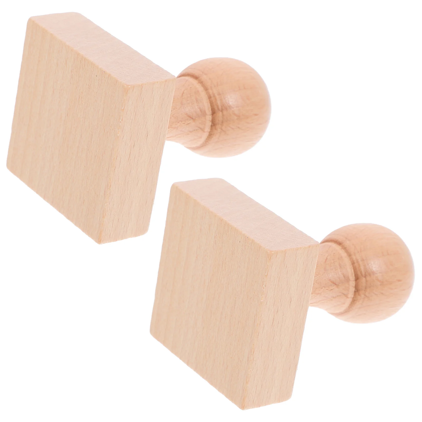 2 Stuks Handgemaakte Houten Stempels DIY Craft Blokken Creatieve Kinderen Stempels voor Scrapbooking Tijdschriften Kantoorbenodigdheden