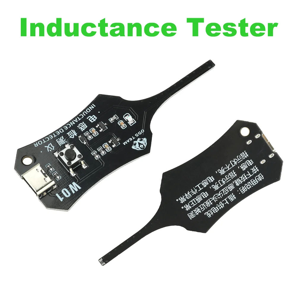 Probador de Inductancia Portátil W01 V2.0 con Detección Rápida de Fallas Tipo-C para Bobinas de Placa Base y Reparación de Componentes Electrónicos