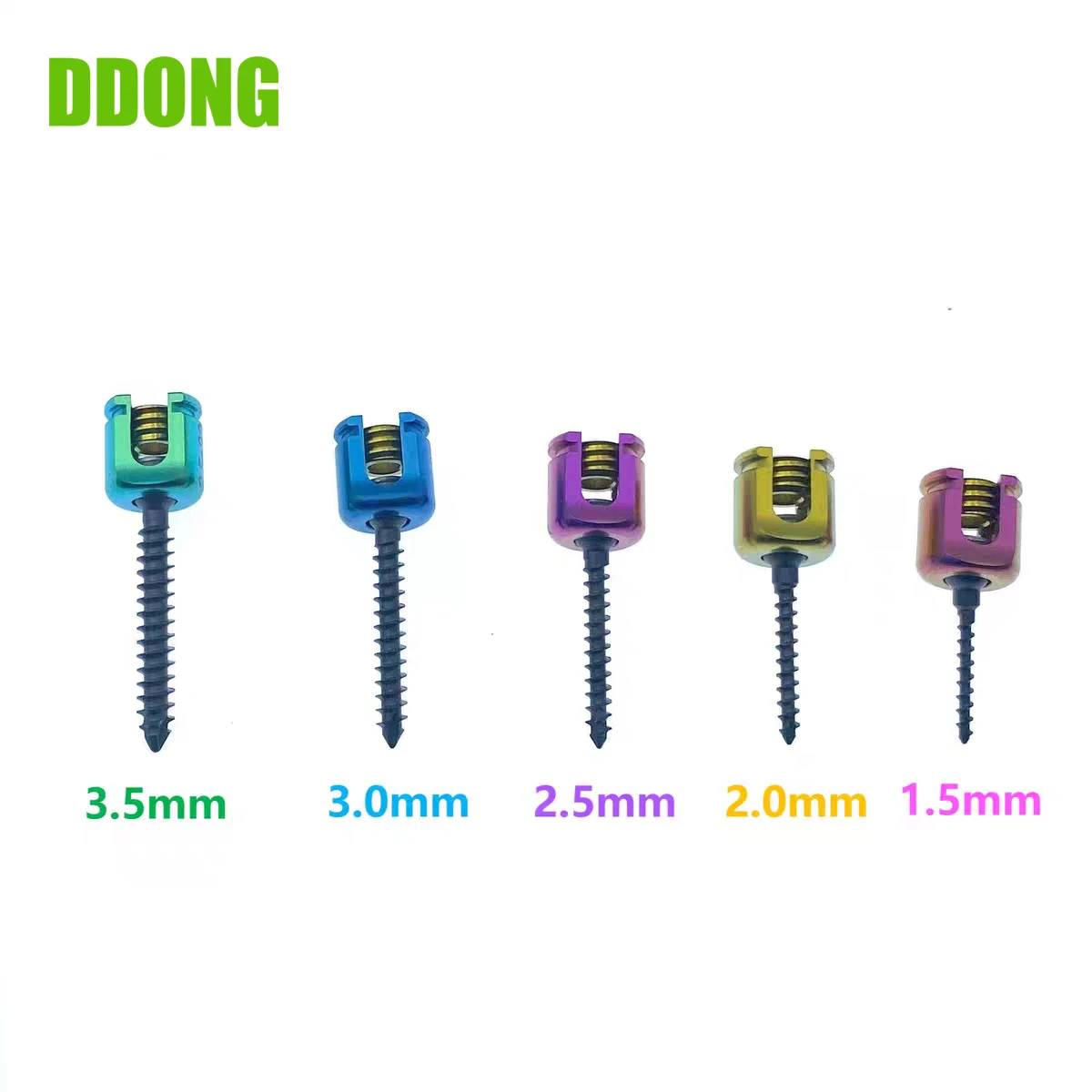 Titanium rod for pet spinal surgery,Spine Poly Axial screw1.5/2.0/2.5/3.0/3.5mm Veterinary Pedicle Screw,Pet Orthopedic Implants