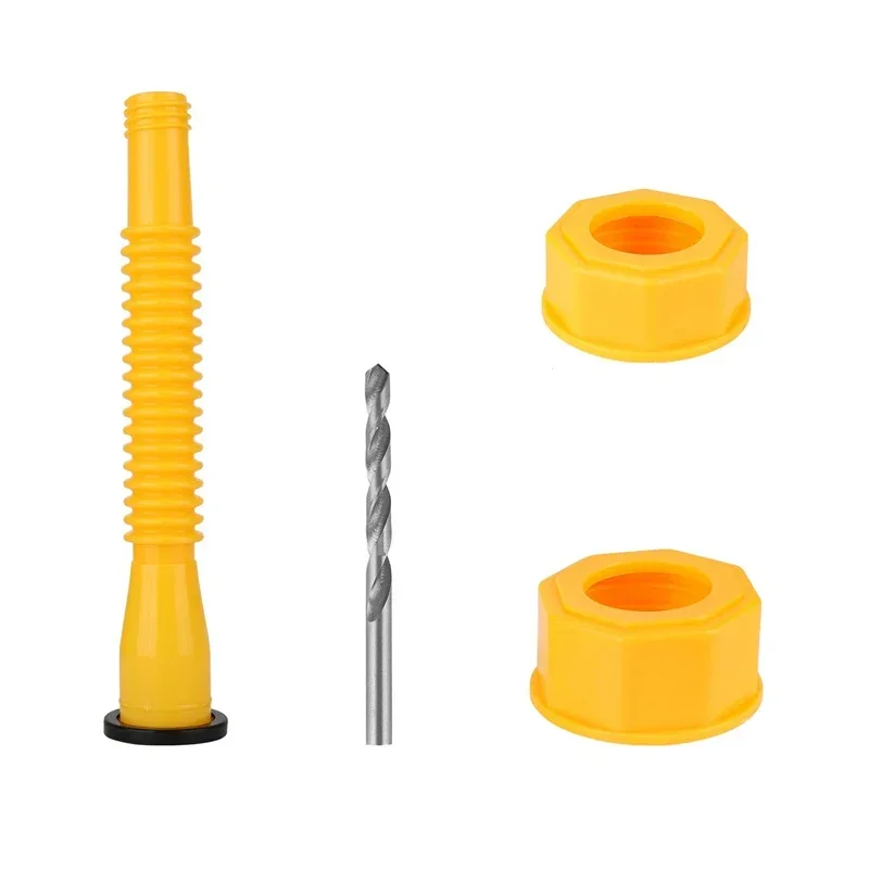

5 Set Gas Can Nozzle With Screw Collar Caps Anti Spill Gas Can Vent Replacement Gas Can Spouts For Most 1/2/5/10 Gal Can