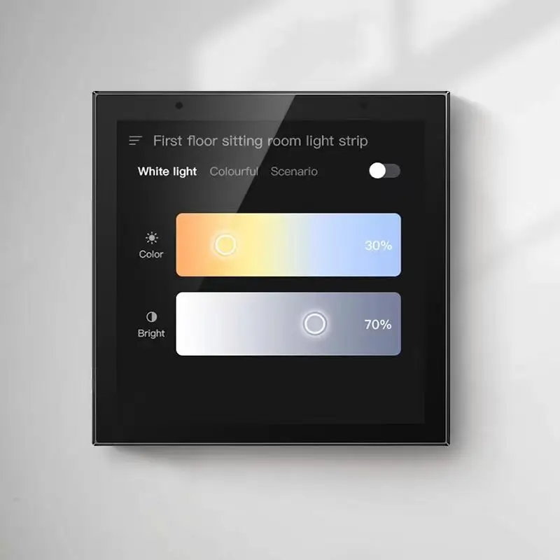 Golden Security 4" Touch Screen 2 Way Ceiling Speakers Tuya Gateway Central Control Panel For Smart Home Device