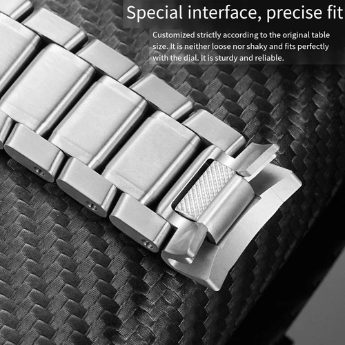 Imagen 2 del producto Para Garmin correa de titanio para hombre MARQ/MARQ Gen 2 atleta aviador capitán aventurero GOLFER extremo curvo especial 22mm herramientas de pulsera