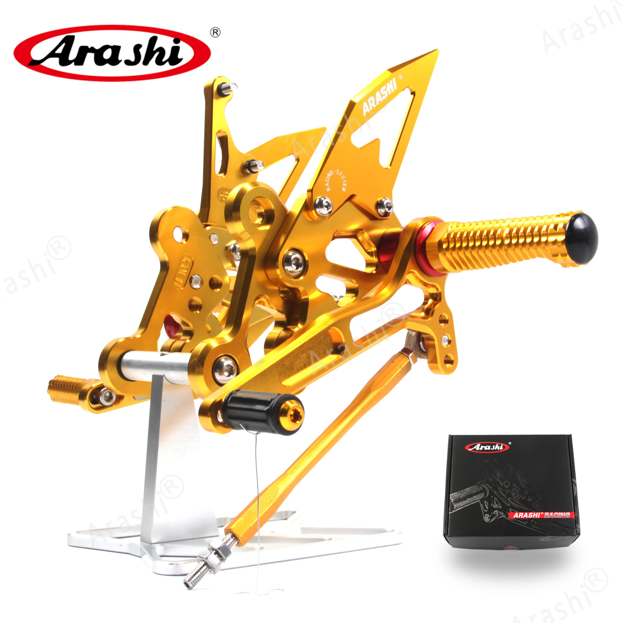 Arashi GSX-S750 / GSXS750Z Rider Rearset Adjustable Footrests Foot Pegs For SUZUKI GSXS750 GSX-Z750 2015 - 2022 2019 2020 2021