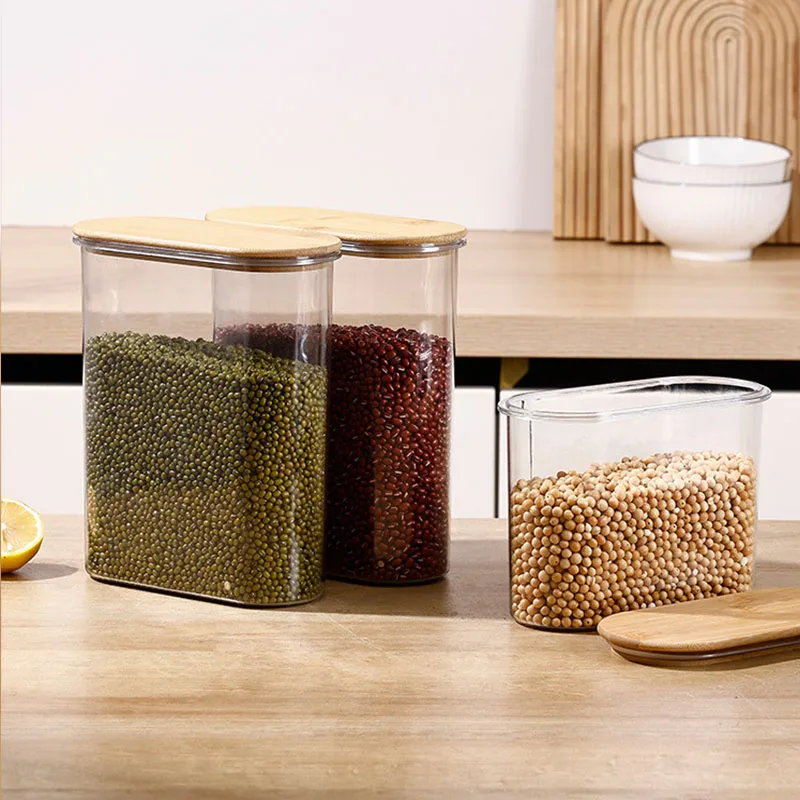 

Large Capacity Storage Container Kitchen Dust-proof Bucket Food Five Grains Sealed Container Snacks Dried Fruits Storage