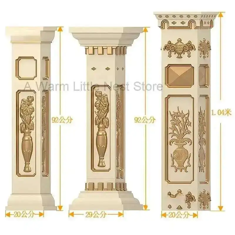 

ABS Plastic Mould Railing Roman Pillar Column Mold Concrete Baluster Molds Home Ornament Garden Decoration European Garden Fence