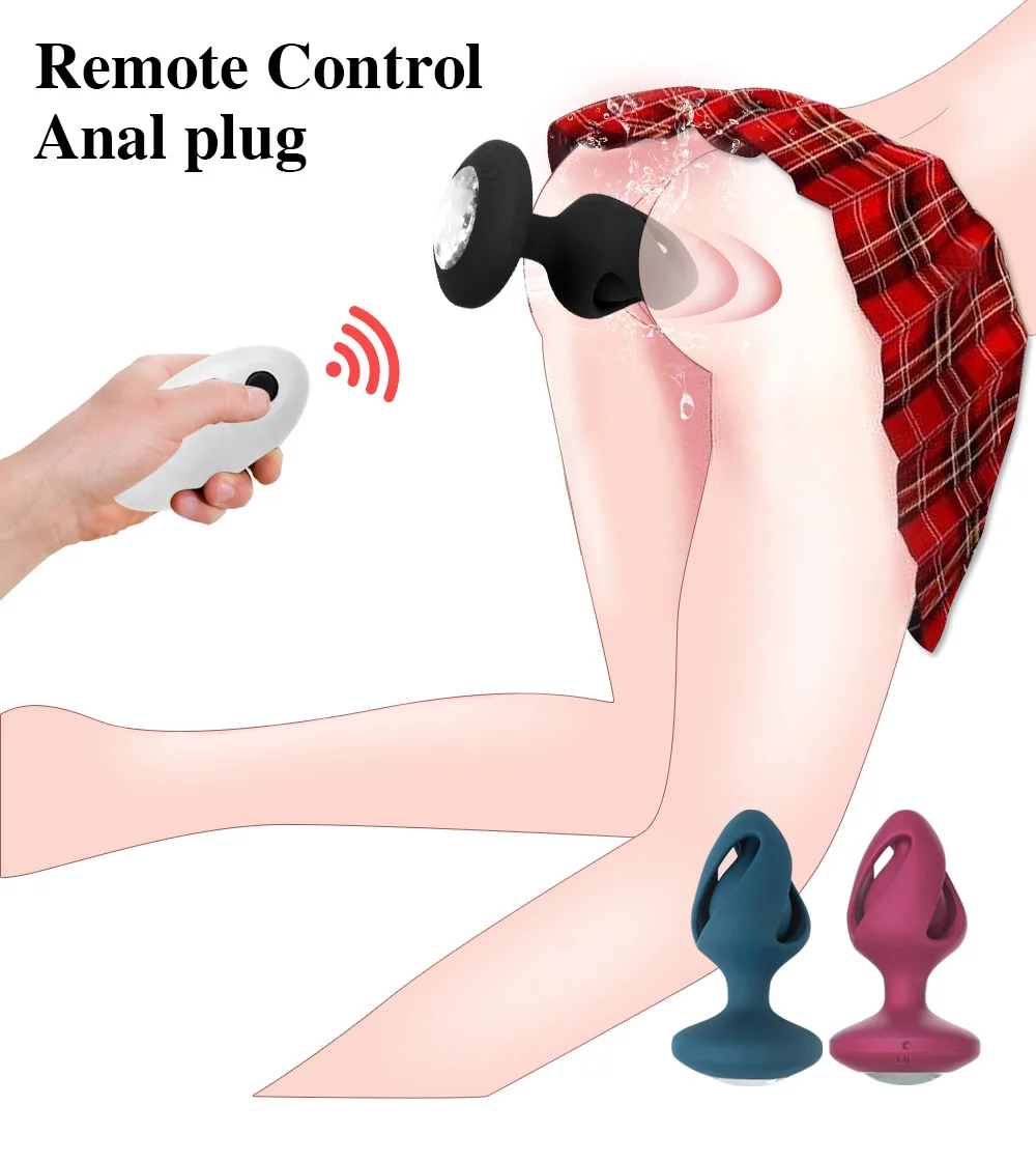 Anal Plug Vibrator Female Vibrators Male Wireless Prostate Butt Plug Portable Gay Sex Toys Waterproof Massager Couple 10 Modes