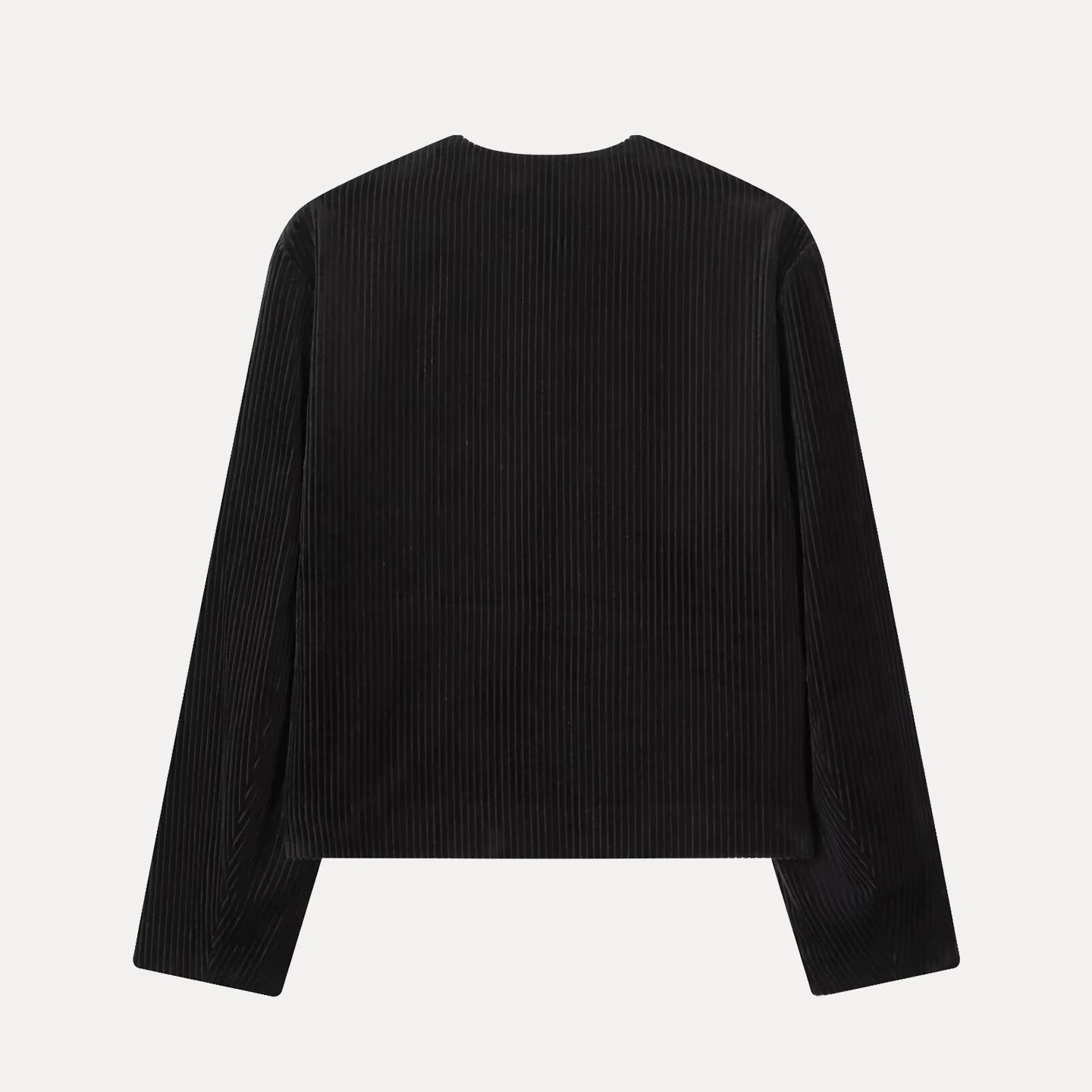 خريف 2025 ملابس خارجية فضفاضة حلوة للسيدات من Faion Personali معطف Sli متعدد الاستخدامات أوروبي Sle طويل Sve مستدير Ne Butt... #4