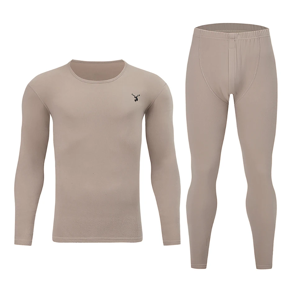 1/2/4-teiliges Set aus lässigen warmen Unterwäsche-Set für Herren und Teenager im Herbst/Winter, bequemes Sport-Langarmshirt mit dicker Basis – Detail 32