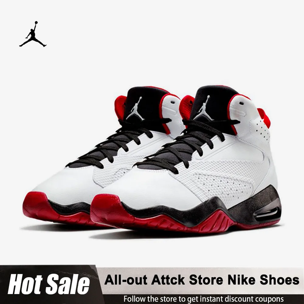 

Nike Air Jordan Men's Basketball Shoes Non-slip Wear-Resistant Mid-Top Casual Shoes AR4430-106 Comfortable Durable Sports Shoes