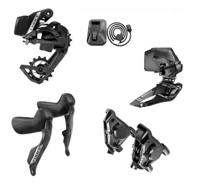 

force AXS E1 shift shifter hydraulic disc brake + front derailleur + rear derailleur + battery 2*12S 13S