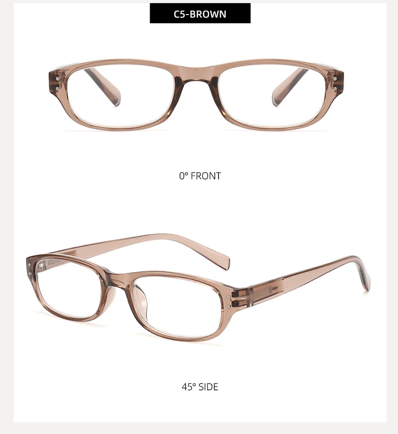 3PCS Unisex Lightweight Reading Glasses with Spring Hinges No Pinching Small Frame Available for Men And Women