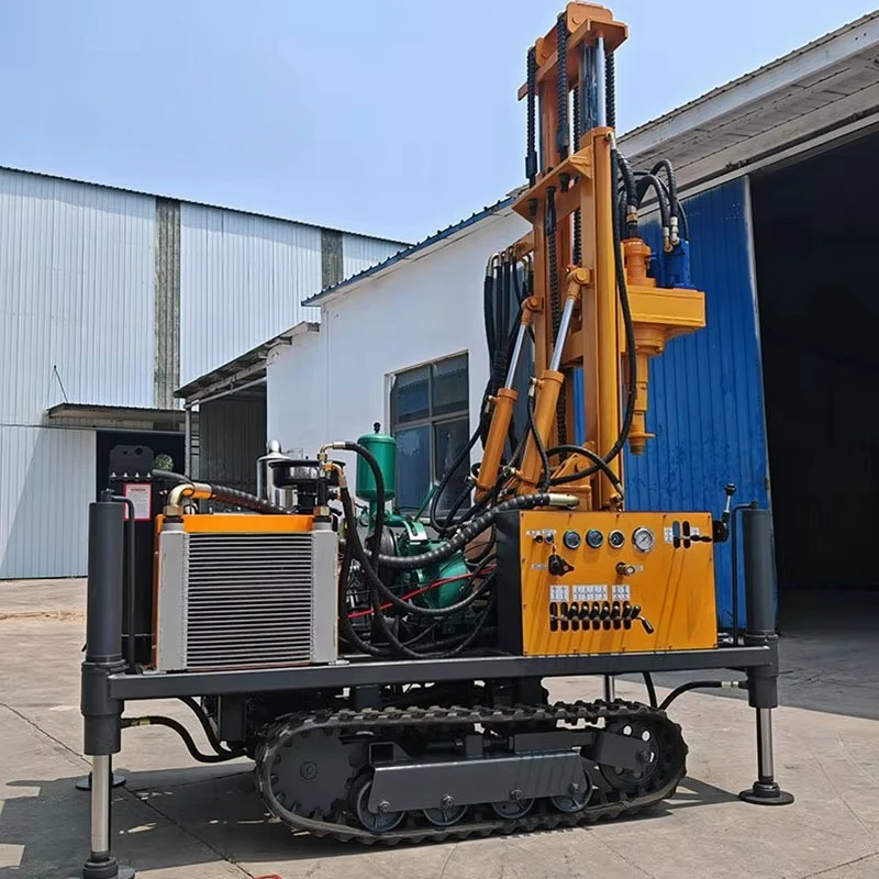 Hot Sale 180m Drilling Rig Borewell Water Well Drilling Machine Hydraulic Portable Diesel Water Well Drilling Rig for Dominican