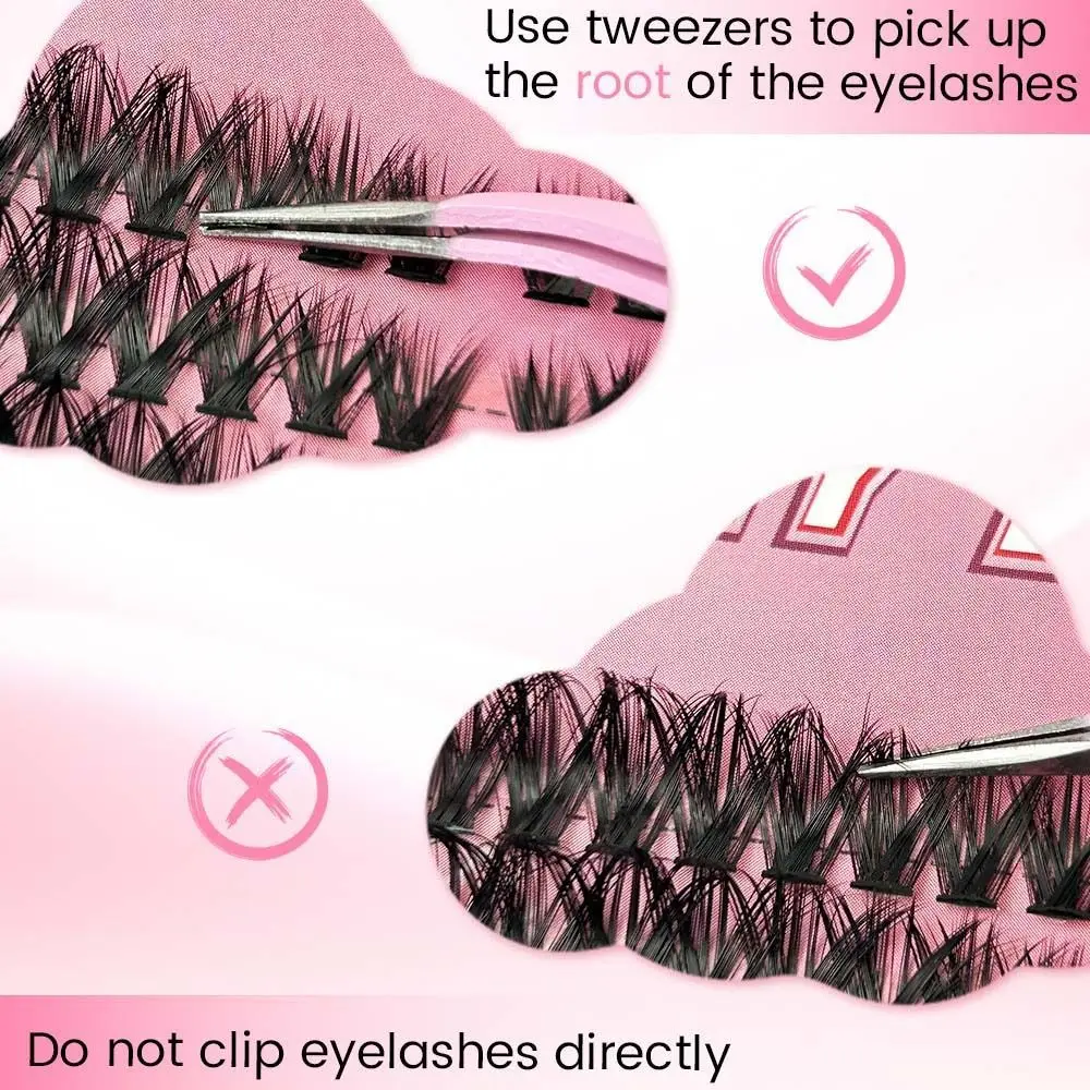 ขนตาปลอมแบบต่อ L Curl ขนตาปลอมแบบแยกส่วน ขนตาปลอมแบบปีกเฉียง ขนตาปลอมแบบกลุ่ม ขนตาปลอมธรรมชาติ ใช้ซ้ำได้