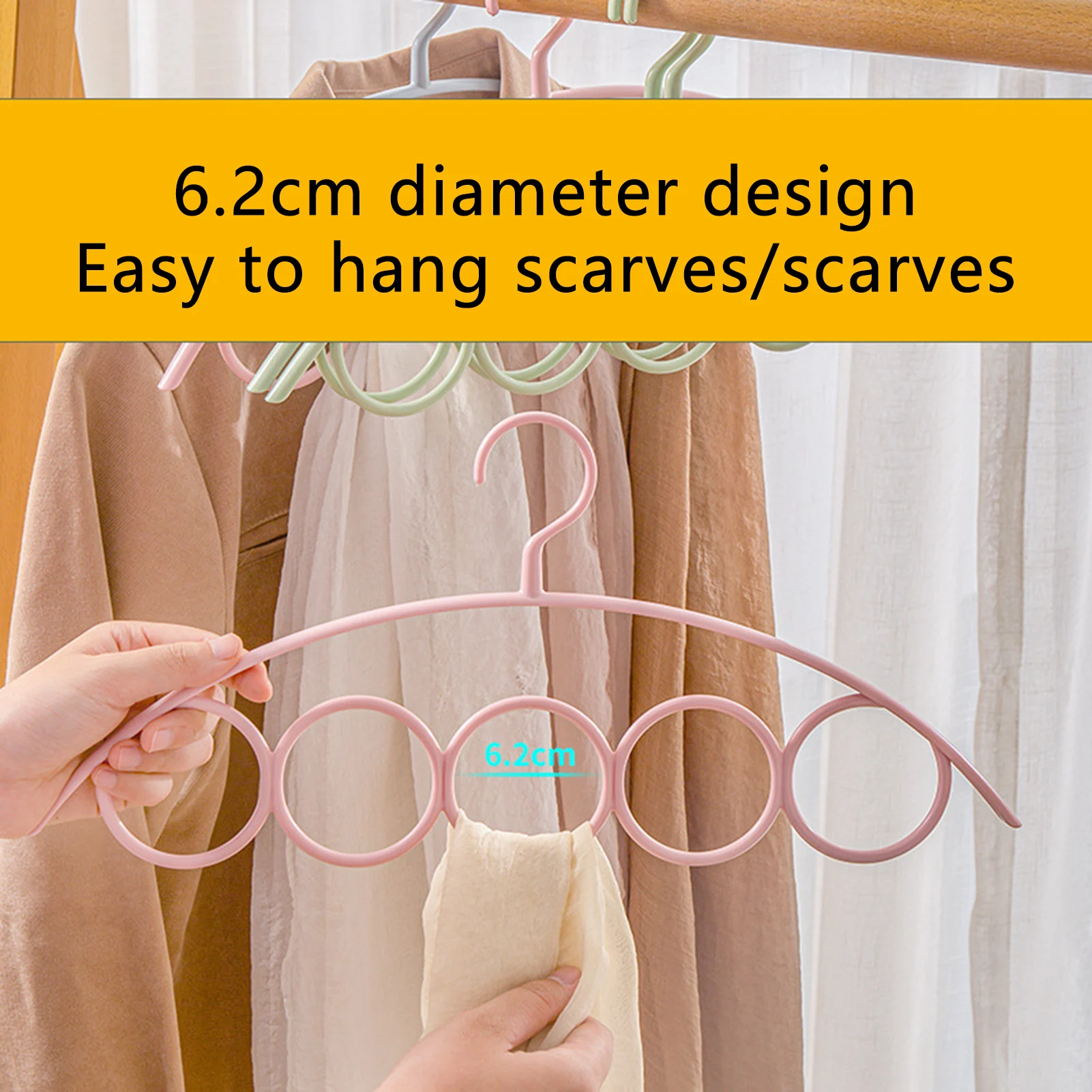 

Portable Clothes Hangers Multi Functional Clothes Hanger WithLoop For Scarf Tie Bag Markless Hanger Laundry Room Organizer Rack