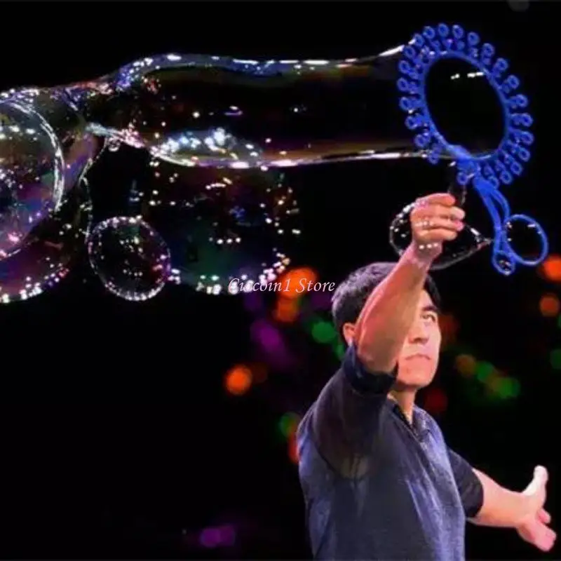 Y1UB 6pcs 거대한 거품 점보 비치 가든 파티 Sup을위한 다채로운 버블 스틱 만들기