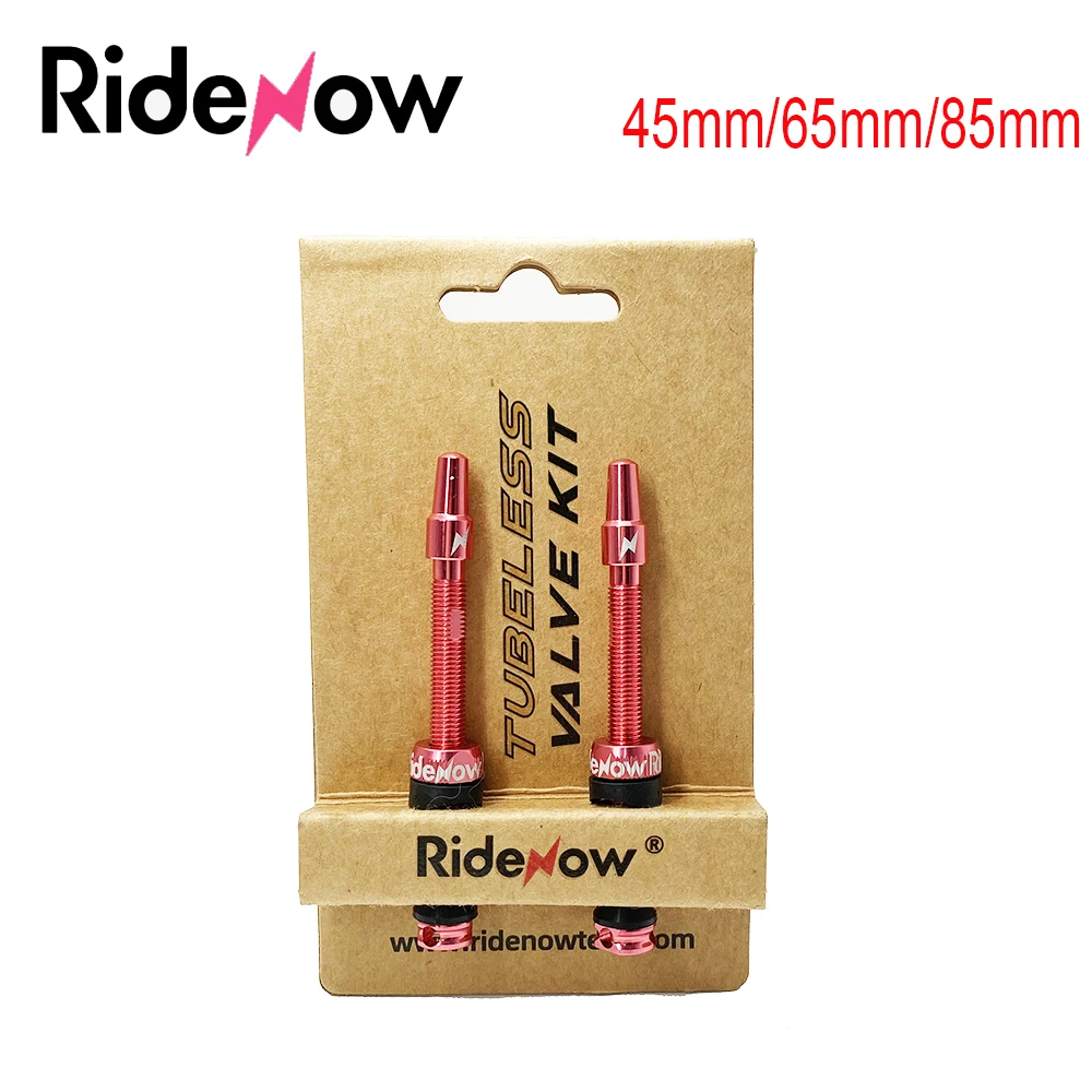 Ridenow Bike Presta Tubeless Air Valve 45mm 65mm 85mm Aluminum Alloy Tubeless Valve Core Removable for MTB Road Bicycle Tire