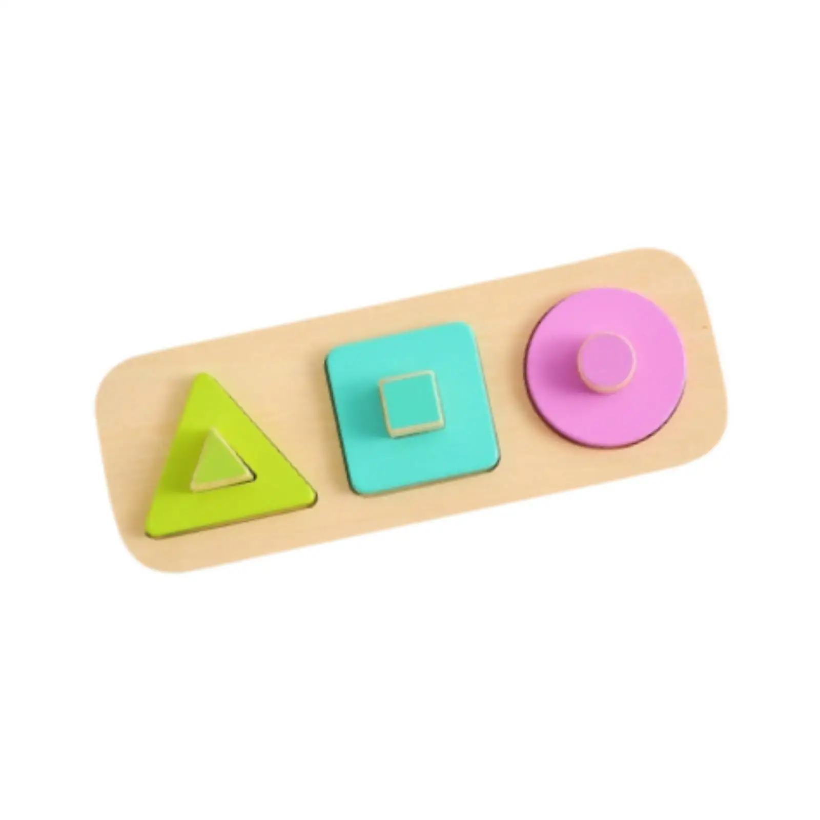 

Shape Peg Puzzle Shape Sorter, Early Learning with Knob Baby Puzzle for Kids Age 1-3 12-18-24 Months