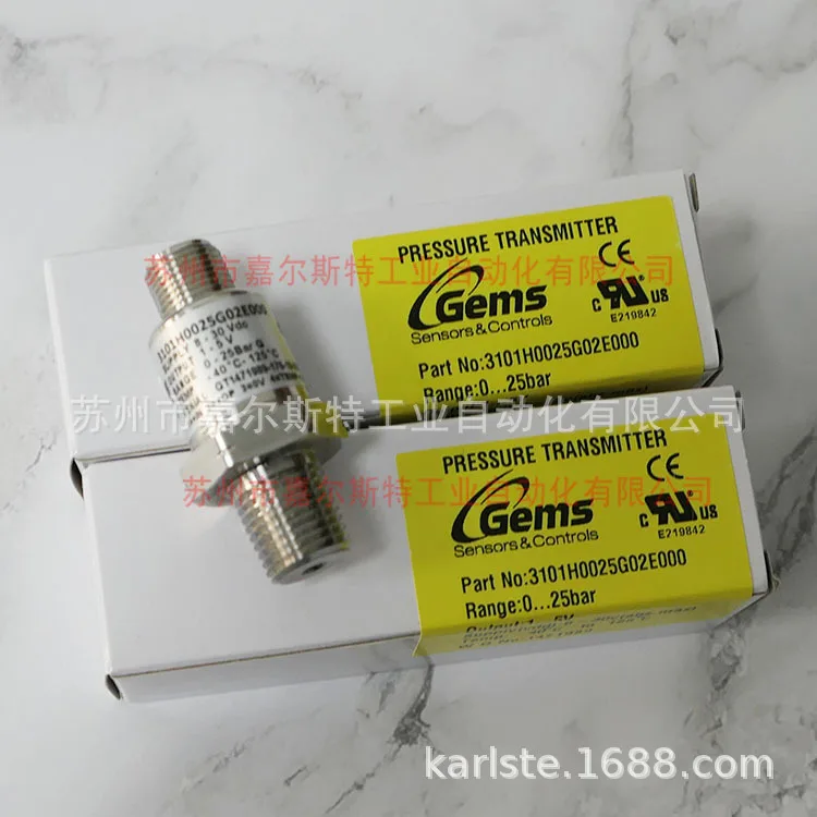 

2025 [Импортный оригинальный продукт] 3101H0025G02E000 Американский датчик давления Jiemai GEMS, новая цена договор