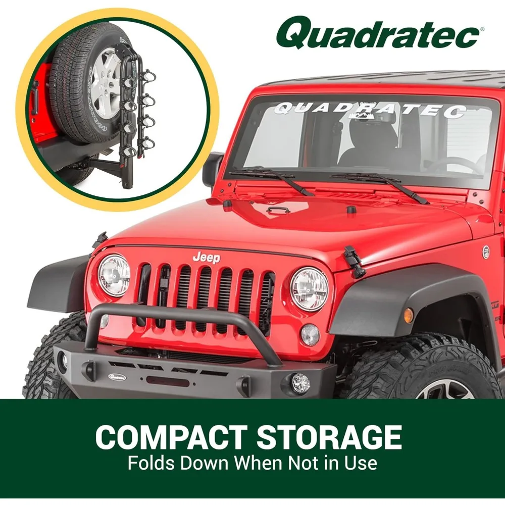 Складная стойка для 4 велосипедов — совместима с любым 2-дюймовым приемником — вмещает до 4 велосипедов с комбинированным весом 140 фунтов. -