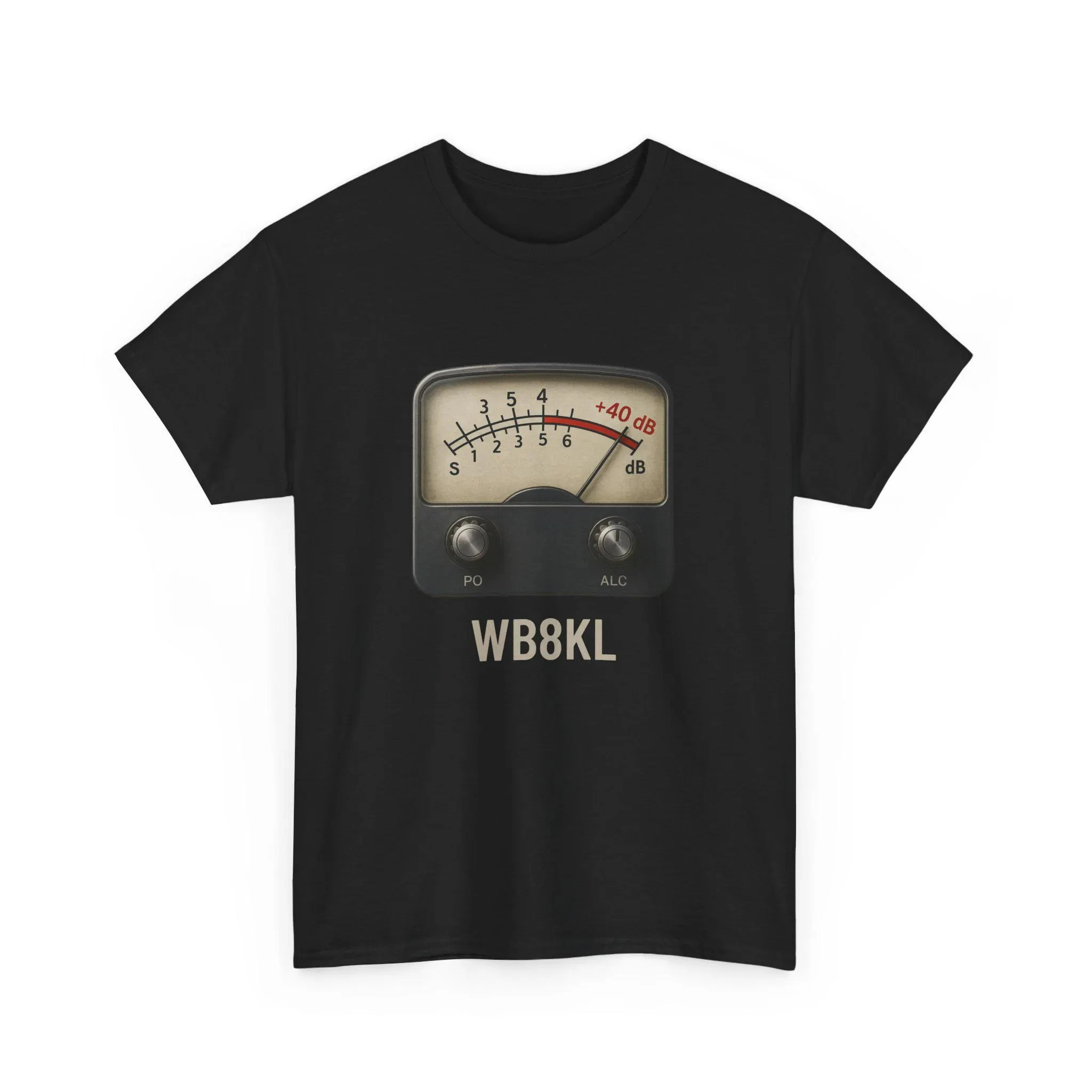 Personalized Amateur Radio Gift S-Meter TShirt Ham Radio TShirt Custom Call Sign Tee Retro SWR dB Dial Shirt for Radio Operators