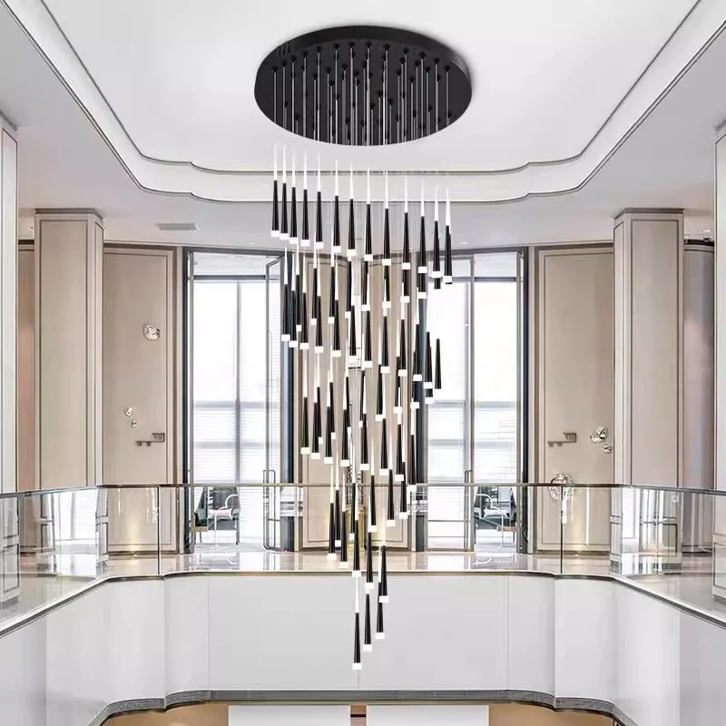 

Modern home decor led lights pendant light lamps forstaircase Chandeliers for living room hanging light indoor lighting