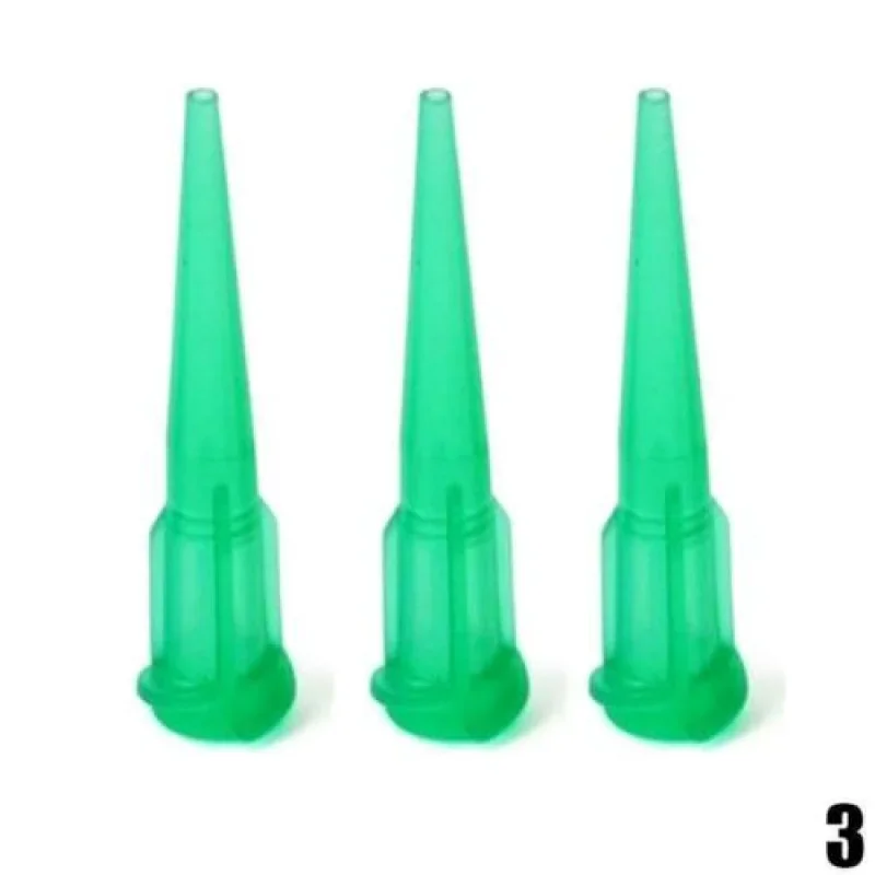 25/50/100 pièces 14-30G TT aiguilles de distributeur de liquide à tête d'épingle conique en plastique pointe aiguille de colle en plastique, pour le remplissage de liquide de colle