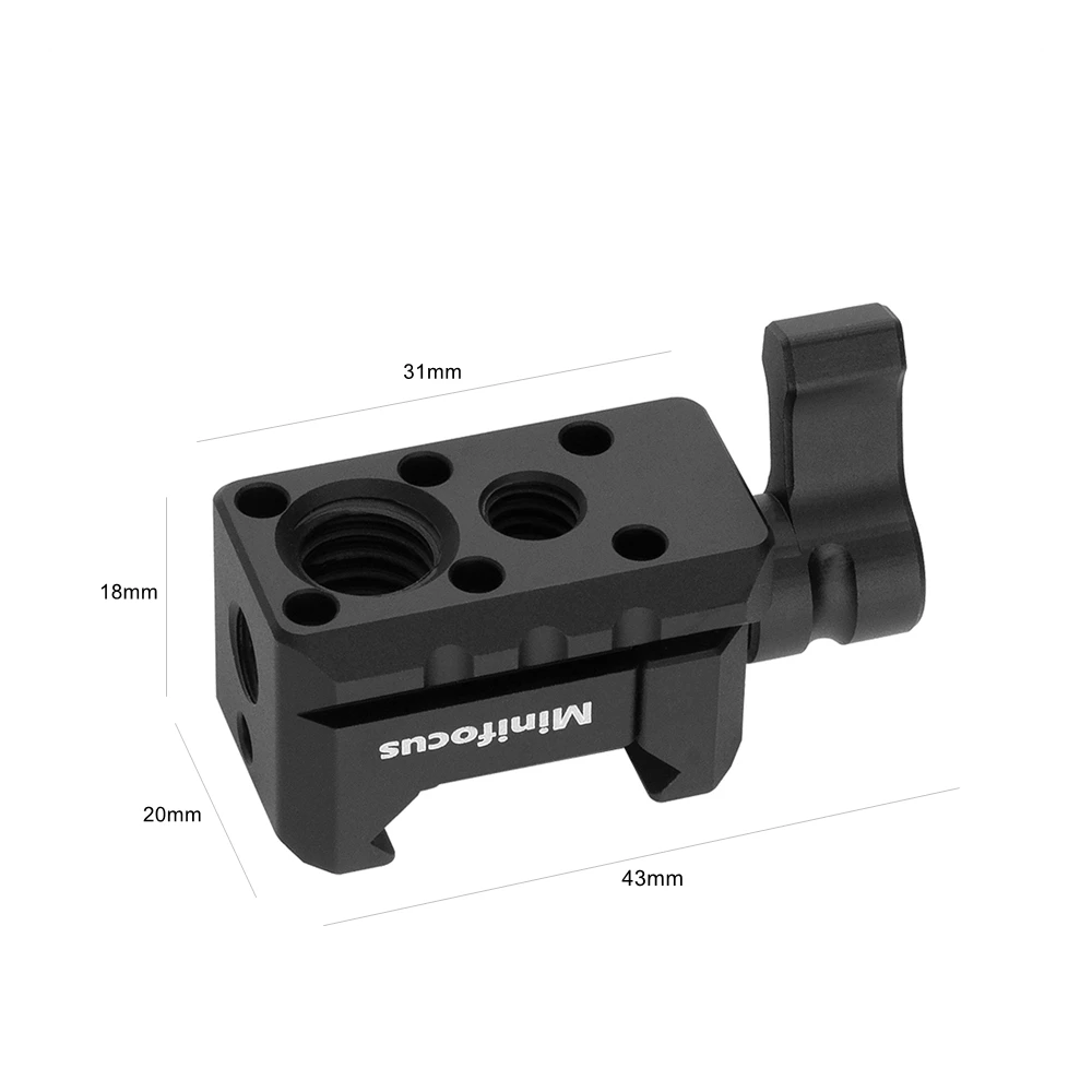 NATO Rail Clamp Mounted Cold Shoe Adapter for DJI RS 2 RSC 2 RS 3 Pro RS3 Gimbal Monitor Video Light Microphone Accessory Mount