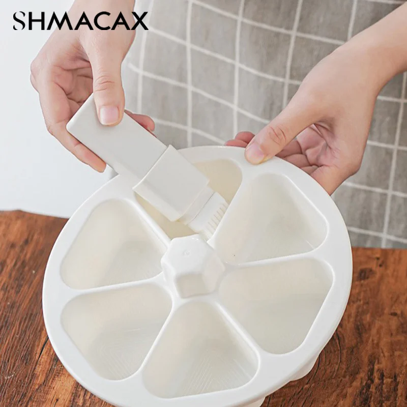 Triangle Onigiri Bento Box Nonstick DIY Sushi Plastic Mold Lunch Japanese 6 In 1 Triangle Onigiri Lunch Box Kitchen Tools