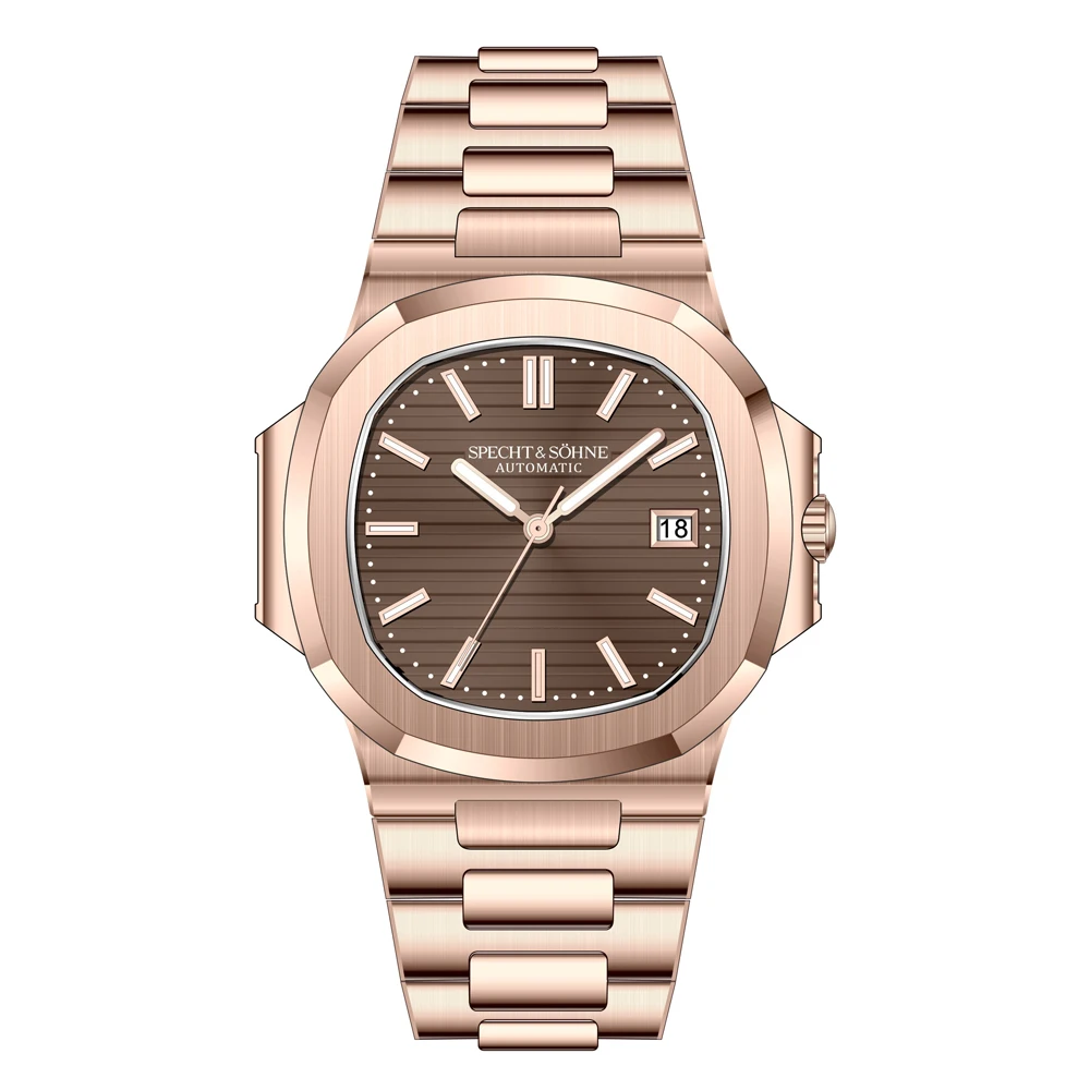 2025 Nieuwe Specht Sohne Heren Automatische Mechanische Horloges Saffierkristal Roestvrij Staal 50 M Waterdicht 5711 Horloge Voor Mannen